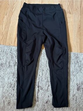 POP Fit Women’s Black High-Waist Performance Leggings